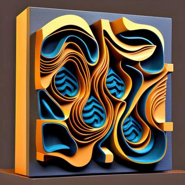 3D model abstract painting (STL)